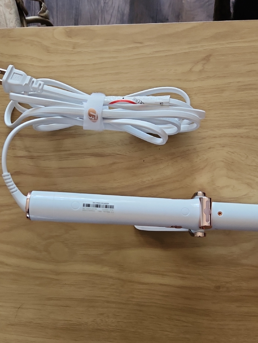T3 White and Rose Gold Singlepass Curl X Curling Iron - Picture 4 of 9